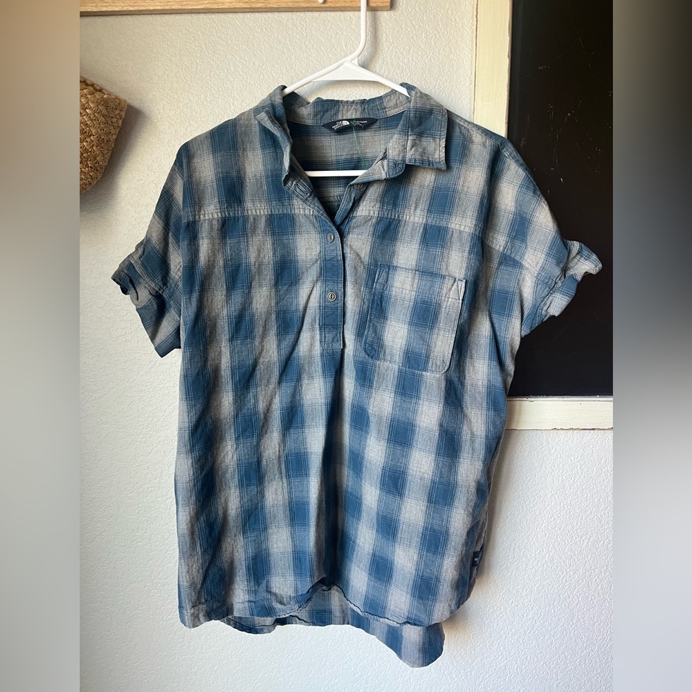 The North Face Women's Tanami short-sleeve plaid shirt‎